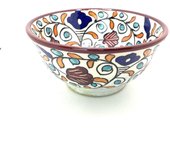 Bol marroquí de cerámica floral 20cm