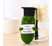 New Positive Energy Doctor Hat Potatoes Doll With Card Home Room Decoration Crochet Potatoes Dolls Ornament Christmas Gifts
