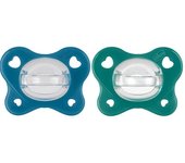 Chicco Chupete Ph Dual Soft Silicona Azul 16-36M 2Uds