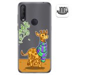 Tumundosmartphone Funda Gel Transparente para Alcatel 1S 2020 / 3L 2020 diseño Jirafa Dibujos