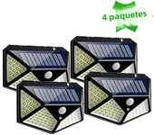 12 Pack de Lámparas De Pared Solar Con 3 Modos Sensor De Movimiento Seguridad Impermeables Para Jardín Garaje Pared Exterior Decorativo Luz Solar Moderno