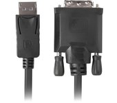 Lanberg Cable DISPLAYPORT(M) V1.2->DVI-D(M)(24+1) 3M Black Dual Link