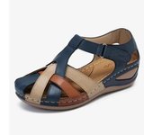 Women Sandals Soft Boottom Low Heels Summer Shoes For Women Mix Color Heeled Sandals Summer Women's Shoes Heel Footwear Female