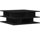 vidaXL Mesa de centro madera de ingeniería 70x70x29 cm Blanco, Negro, Roble Sonoma Mesita de Salón o Comedor o Auxiliar Mesa de Café Meuble Salón