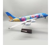1:160 Scale Large Model Airplane AirbusA380 UAE EXPO Air Plane Model Diecast Plastic Resin Model Planes for Collection or Gift