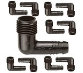 RAIN BIRD Pack 50 Codo riego por goteo 16mm x 3/4'' macho | Utilizado en Tuberia Rain Bird SPX para montaje de Aspersores y Difusores