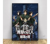 HD Print Wall Art Canvas Painting  Attack on Titan Anime Series Poster for Modern Home Decor Living Room  Japanese Anime Charact