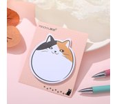 5 Piece Cartoon Adhesive Cute Cat Notes Notepad Memo Pad Stationery Sticker Decoration