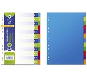 PP SEPARADORES BISMARK A-4 12 DEPARTAMENTOS EXTRA GRUESOS - SEPARADORES PARA ARCHIVADOR DE ANILLAS