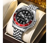 QINGXIYA Luxury Quartz Men Watch Waterproof Luminous Date Man Watch Stainless Steel Business Wristwatches Male Clock Reloj+Box