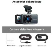Dash Cam For Cars 4k Dual Camera Wifi Dashcam 24h Parking Monitor Front And Rear Dvr Night Vision Kamera Samochodowa Rejestrator