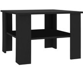 vidaXL Mesa de centro madera contrachapada 60x60x42 cm Blanco, Negro, Roble Sonoma Mesita de Salón o Comedor o Auxiliar Mesa de Café Meuble Salón