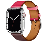 Leather Watch band for Apple Watch Straps 46mm 44mm 41mm 45mm 38-42mm 40mm 49mm bracelet iWatch series 10-Ultra 9-8-7-SE-6-5-4-3