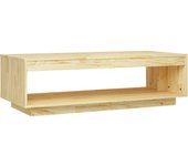 vidaXL Mesa de centro de madera maciza de pino 110x50x33,5 cm Natural, Marrón miel, Mesita de Salón o Comedor o Auxiliar Mesa de Café Meuble Salón