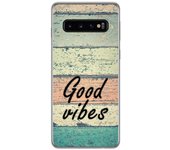Tumundosmartphone Funda Gel Tpu para Samsung Galaxy S10 Plus diseño Madera 01 Dibujos