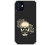 Funda compatible con iPhone 12 Mini - tatoo calavera dotwork