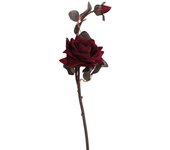 Poenia Arte Floral - Varas de Rosa Artificial 43cm - Pack de 3 - Decoración Floral