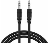 TECHZOCO Cable Audio alargador macho a macho, Cable Audio estéreo Jack 3.5 mm Macho a Jack 3.5 mm Macho, Cable Auxiliar 3.5 mm, Apto para Altavoces, Auriculares, Móvil, Tablet, MP3, 1.50 Metros