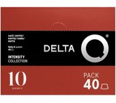 Delta Q - Cápsulas de Café Molido Qalidus - Espresso Intenso con Notas de Caramelo - Intensidad 10 - Molido Natural - 40 Cápsulas