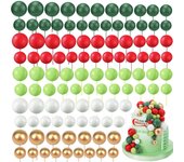 110Pcs Balls Cake Cupcake Topper DIY Insert Topper Foam Cake Balls Baking Decoration for Princess Girl Wedding Birthday