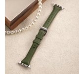 For apple watch ultra 2 49mm 6 se 40mm 44mm 8 41mm 45mm band Slim Leather strap for iwatch 9 8 7 5 38mm bands women