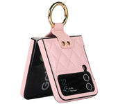 Ring Holder Case for Samsung Galaxy Z Flip 4 Case Leather Luxury Fashion Shockproof Case for Samsung  Z Flip 3 4 Flip5 5G Cover