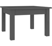 vidaXL Mesa de centro de madera maciza de pino 45x45x30 cm Natural, Blanco, Gris Mesita de Salón o Comedor o Auxiliar Mesa de Café Meuble Salón