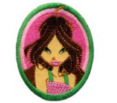 Parches Ropa Winx – Parche Bordado Ropa – (licencia oficial) – Magia – Fantasía – Winx Club – Flora – Hada – 5,4 x 6,9 cm. - Moda The Happy Patch