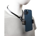 POV Vlog Smartphone Selfie Neck Holder Hands Free Wearable Lazy Phone Stand Universal Hanging Mount for IPhone GoPro Dock racket