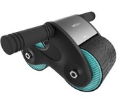 Rueda Abdominal Drumfit AB Fit con Rebote Automático y Esterilla Antideslizante, para Tonificar el Abdomen - Cecotec