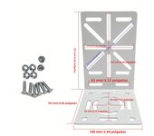 L-Shaped Dome Camera Bracket, Universal Wall Ceiling Mounting Bracket, Suitable for Safety Cctv Hikvision Dome Camera, Cctv Safety Dome Camera Hemispheric Ptz Camera Mounting Bracket