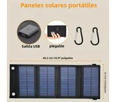Portable USB Foldable Solar Panel, Folding Solar Panels For Travel, Mobile Phone Charging Bank, Flashlight, Fan, Mobile Phone Ba