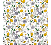 Papel Pintado Floral Rosas Amarillas