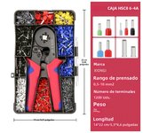Crimping Pliers HSC8 6-4A Tubular Terminal Exquisite Storage Box Crimper Wire Mini Ferrule Crimps Tools Electrical Kit