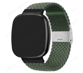 Braided Solo Loop Strap for Fitbit Versa 3 4 Band Adjustable Nylon Sport Watchband Bracelet for Fitbit Sense 2 Bands Watchband