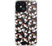 Funda original compatible con iPhone 12 Pro Max con un diseño de Hello Kitty Arcoiris y Poses