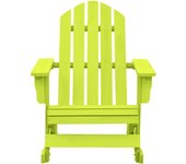 Silla mecedora de Jardín Adirondack Madera Maciza abeto verde