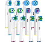 12PCS Brush Head nozzles for Oral B Electric Toothbrush Replacement Head Refill Sensitive Floss Cross Action for Oralb