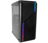 Deepgaming A230 - Caja PC ATX y Micro ATX con USB3.0, Panel Lateral de Cristal Templado, Soporta Hasta 6 Ventiladores, Gráficas Hasta 275mm, RGB. Caja PC Gaming Color Negro