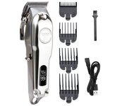 Máquina Cortar Pelo, Cortapelos Hombre Profesional, Cortadora Eléctrica Máquina de Maquillaje with LED Pantalla,Carga rápida USB Cortadora de Pelo para Barba,Apto para familias/Peluqueros