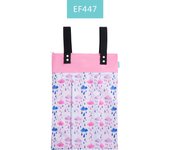 HappyFlute New 40*55cm PUL Waterproof Baby Snap Hanging Carrier Travel Sports Clothing Storage Bag Double Pocket Diaper Wet Bag