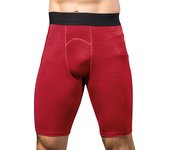 Pantalones cortos de compresión de secado rápido para correr para hombre, medias deportivas con estampado 3D para culturismo, pantalones cortos de entrenamiento elásticos para gimnasio y Fitness,