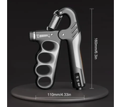 Entrenador de agarre de mano de 5 a 100 kg, expansor de muñeca de conteo mecánico, pinza de mano para entrenamiento de fitness en gimnasio, pinza de mano de resistencia ajustable
