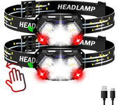 9 Led Sensor Headlamp USB Rechageable Motion Sensor Headlight 2000LM Portable Fishing Camping Outdoor Head Lamp Work Flashlight