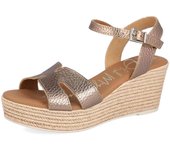Cuñas de Esparto Oh! My Sandals Md5720 para mujer en color gris