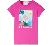Camiseta Infantil dark pink 140