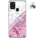 Tumundosmartphone Funda Gel Tpu para Samsung Galaxy A21s diseño Mármol 03 Dibujos