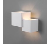 Barcelona LED Aplique de pared escayola "Cube" - 2 x G9
