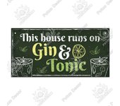 Putuo Decor-Gin Signs Wooden Wall Plaque, Wood Plaque for Door Hanging, Home Decor, Bar, Pub, Wall Decoration