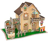DAM. Puzle 3D WORLD STYLE ESTILO CLASICO FRANCIA Casa con jardín 17x11x11cm.